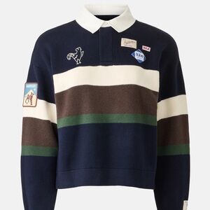 Sea New York Navy and Cream Striped Sweater